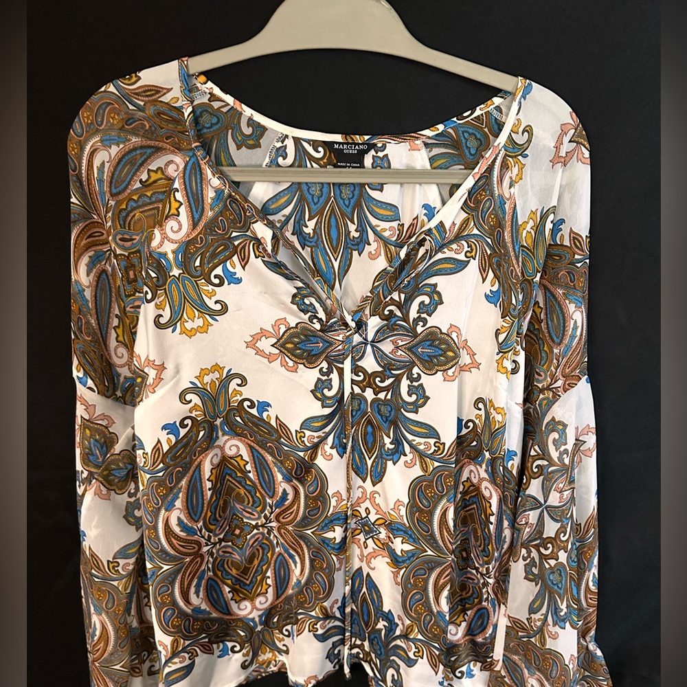 Guess Marciano Flowing Blouse with bell sleeves